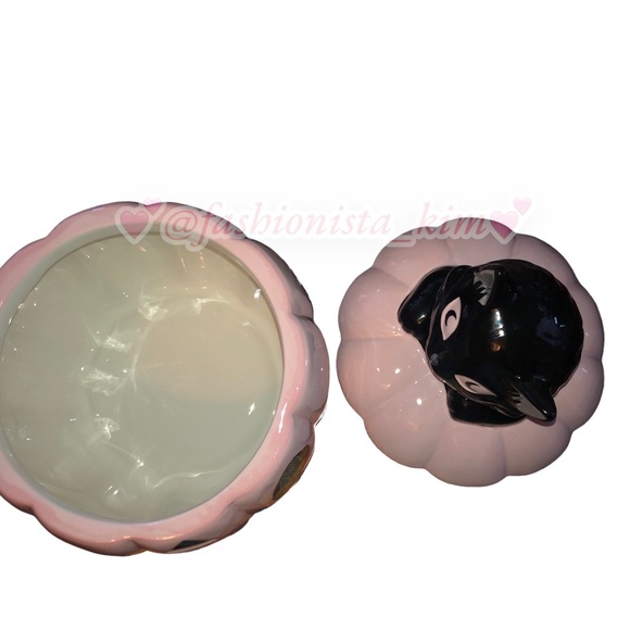 Cobwebs & Cauldrons Pink jack-o-lantern pumpkin canister - Picture 6 of 9